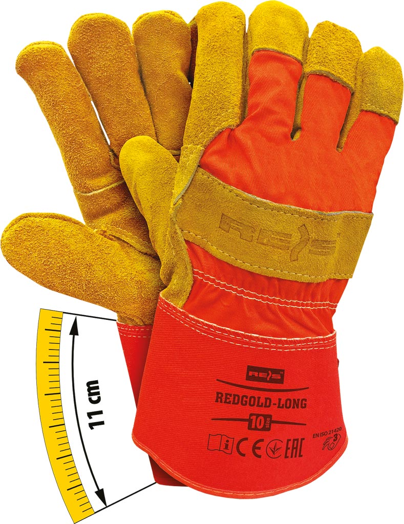 Rękawice ochronne REIS - REDGOLD-LONG REDGOLD-LONG