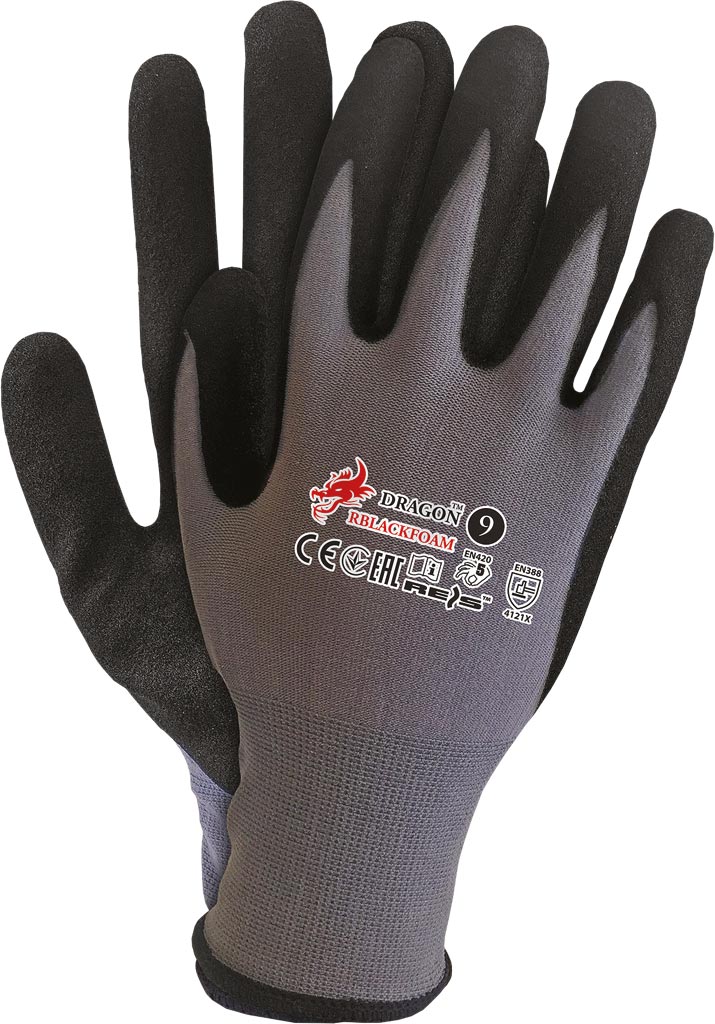 Rękawice ochronne REIS - RBLACKFOAM RBLACKFOAM
