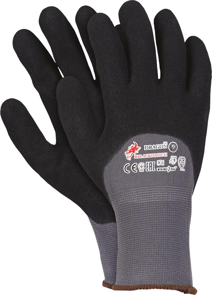 Rękawice ochronne REIS - RBLACKFOAM-H RBLACKFOAM-H