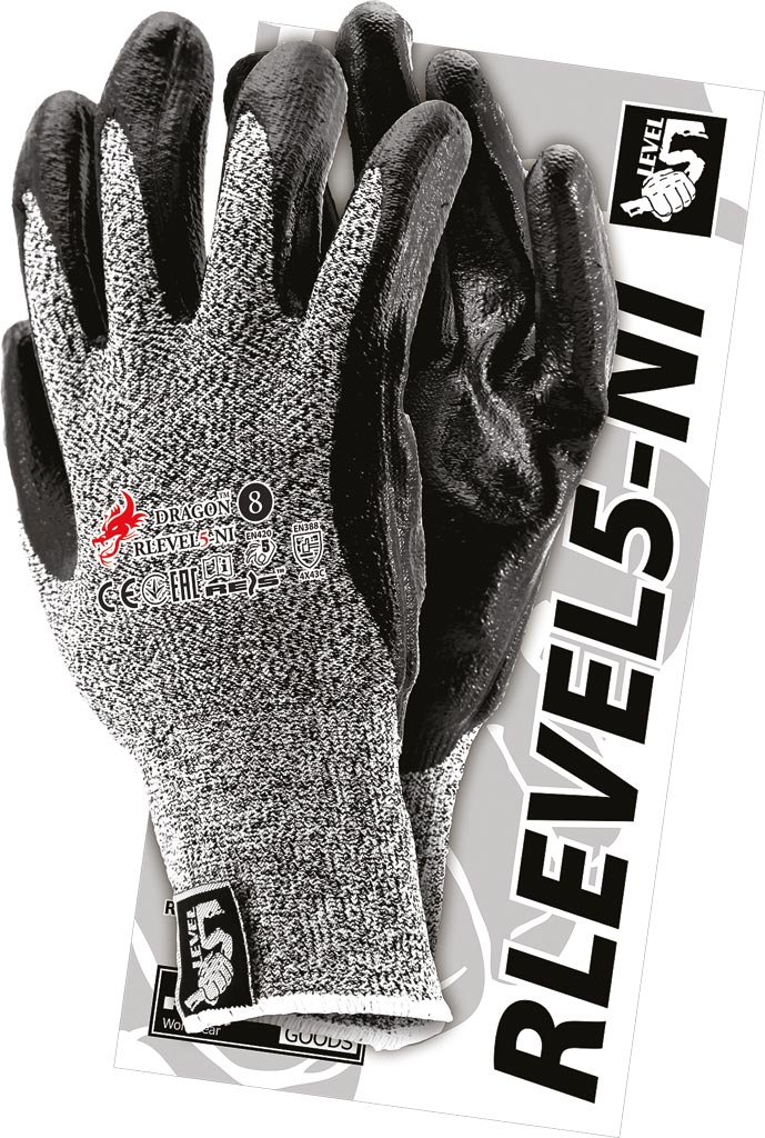 Rękawice ochronne REIS - RLEVEL5-NI RLEVEL5-NI