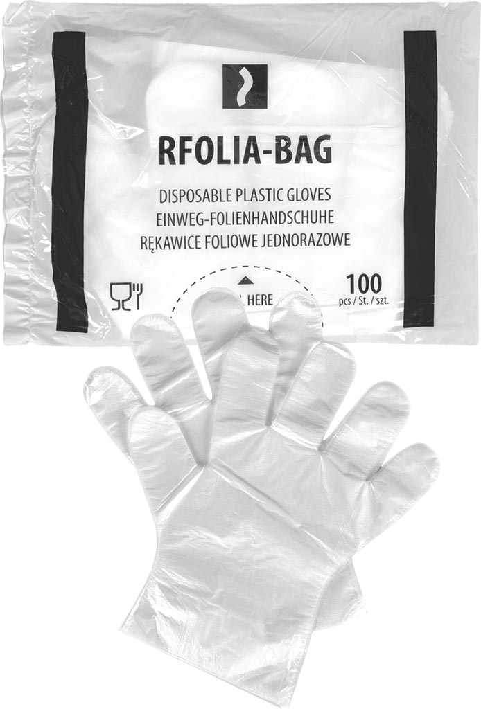 Rękawice foliowe jednorazowe REIS - RFOLIA-BAG RFOLIA-BAG