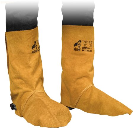 Getry ochronne skórzane dla spawaczy REIS - WY-NNB WY-NNBY