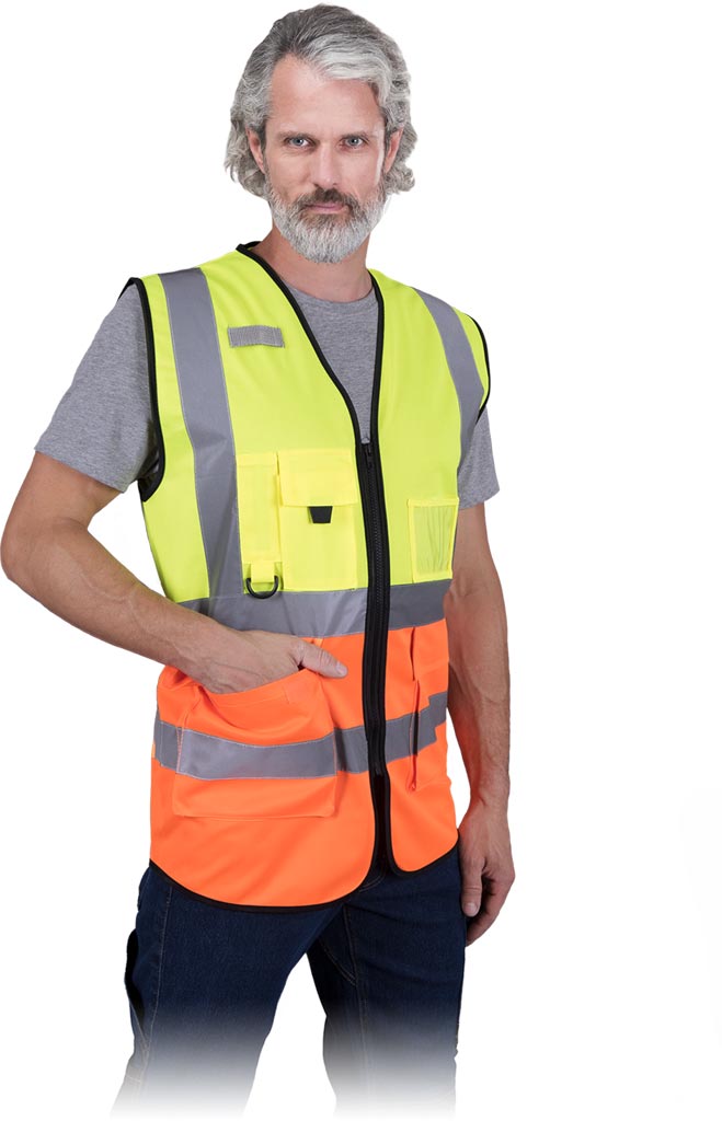 Kamizelka ostrzegawcza REIS - KOS-ZIP KOS-ZIP