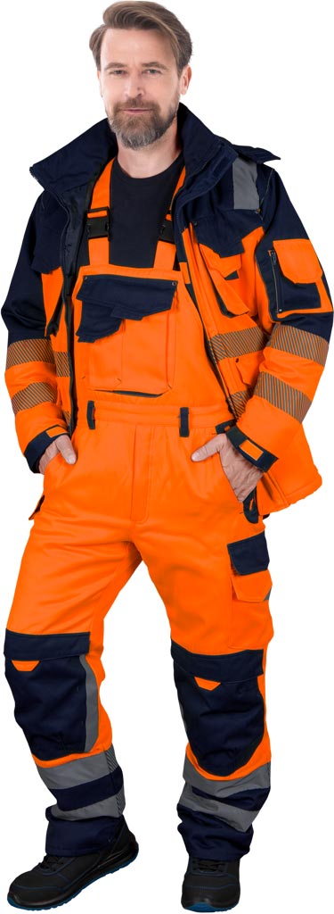 Spodnie ochronne ogrodniczki ocieplane L.HOLLMAN - LH-BIBWINTER LH-BIBWINTER