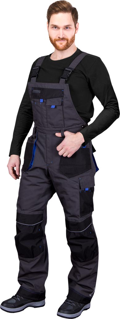 Spodnie ochronne ogrodniczki ocieplane L.HOLLMAN - LH-FMNW-B LH-FMNW-B