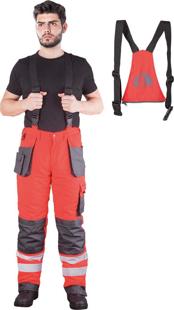 Spodnie ochronne ogrodniczki ocieplane L.HOLLMAN - LH-FMNWX-B LH-FMNWX-B