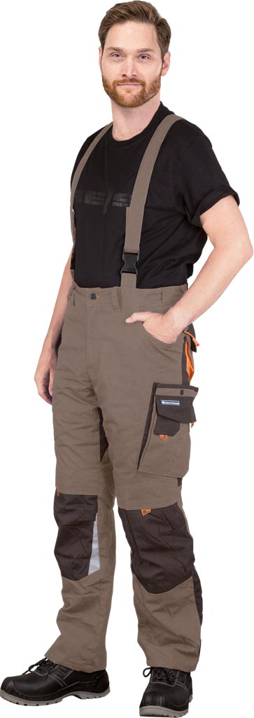 Spodnie ochronne ogrodniczki ocieplane L.HOLLMAN - LH-NAW-B LH-NAW-B