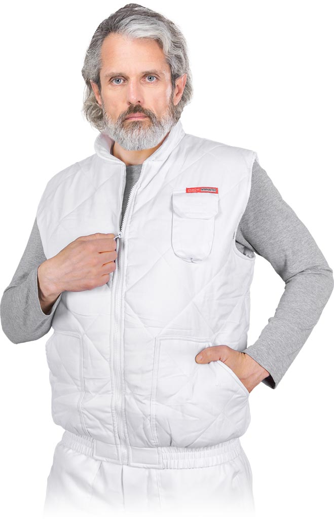 Bezrękawnik ochronny ocieplany REIS - VMO-WHITE VMO-WHITE Bezrękawnik ochronny ocieplany REIS - VMO-WHITE VMO-WHITE