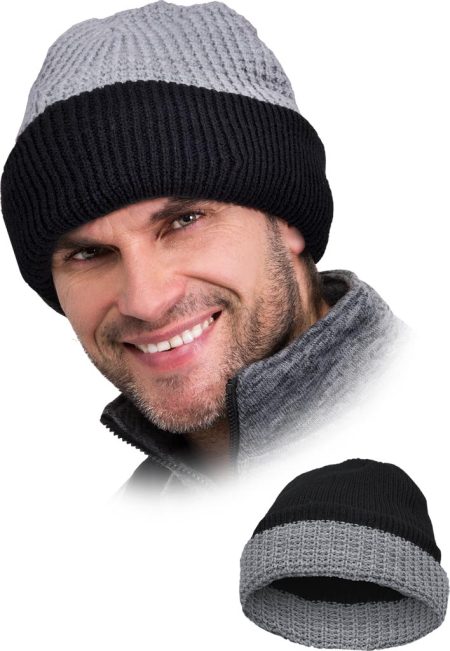 Czapka ochronna ocieplana REIS - CZDOUBLE CZDOUBLE_BS