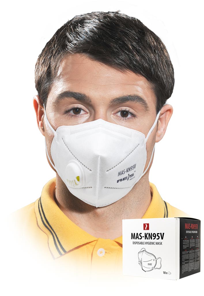 Maseczka higieniczna jednokrotnego użytk REIS - MAS-KN95V MAS-KN95V