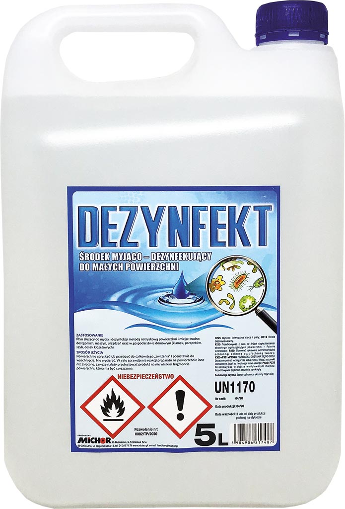 Preparat do dezynfekcji 8% vat - ANBA-DEZYNFEKT5 ANBA-DEZYNFEKT5