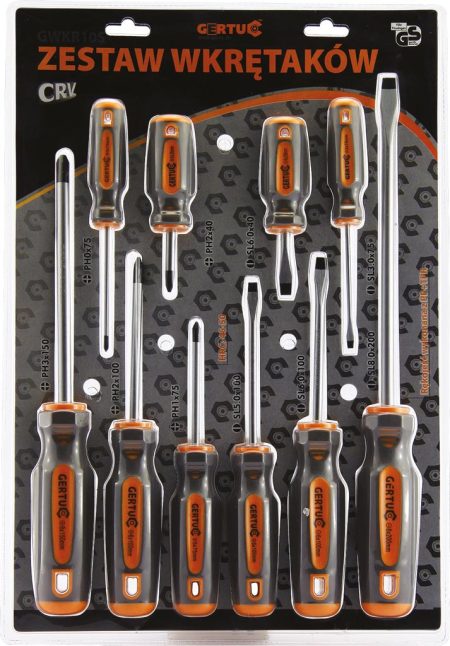 Zestaw wkrętaków GERTU - GWKR10S GWKR10S