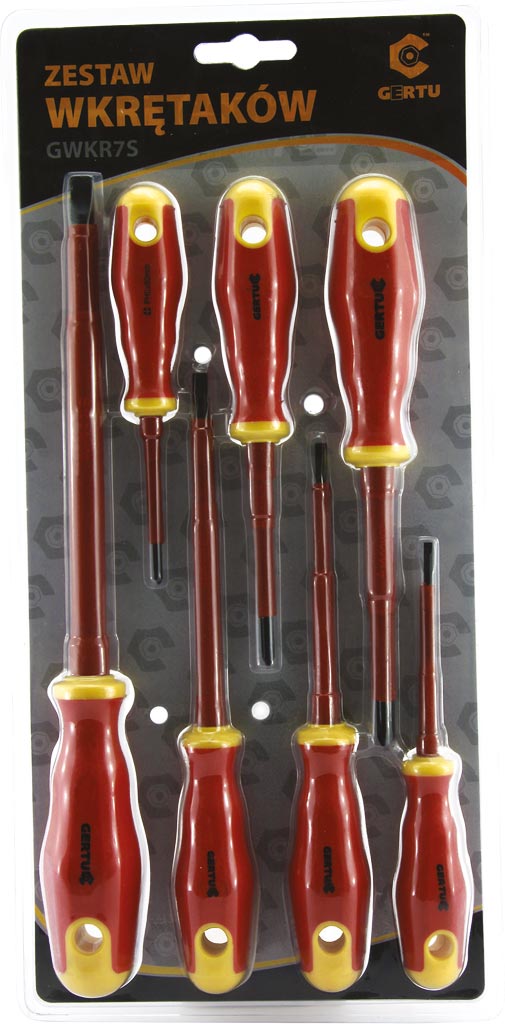 Zestaw wkrętaków GERTU - GWKR7S GWKR7S