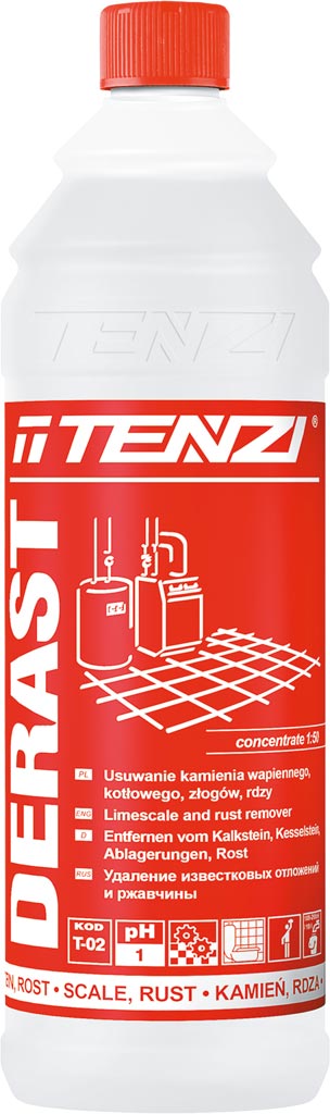 Preparat do usuwania kamienia i rdzy TENZI - TZ-DERAST TZ-DERAST1 Preparat do usuwania kamienia i rdzy TENZI - TZ-DERAST TZ-DERAST1