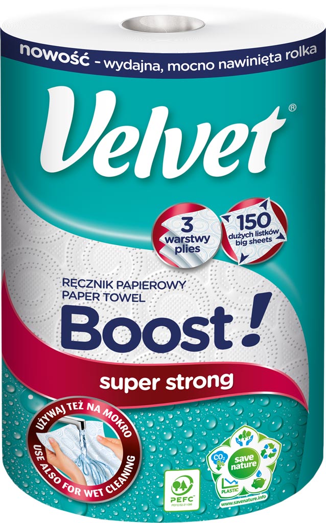Ręcznik papierowy VELVET - VELVET-REC-BOOST VELVET-REC-BOOST