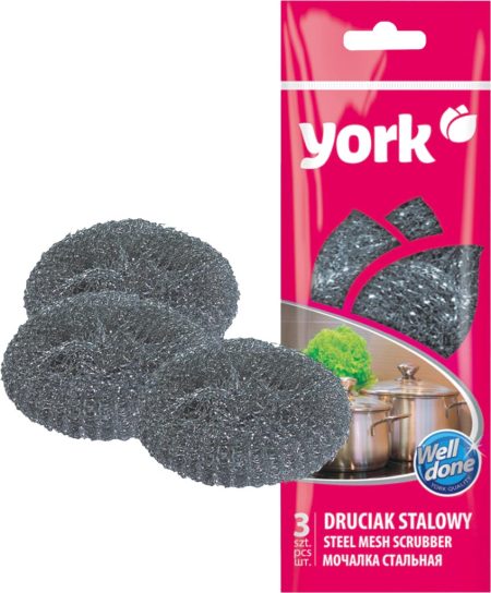 Czyścik stalowy 3 szt YORK - YCZYSSTAL YCZYSSTAL