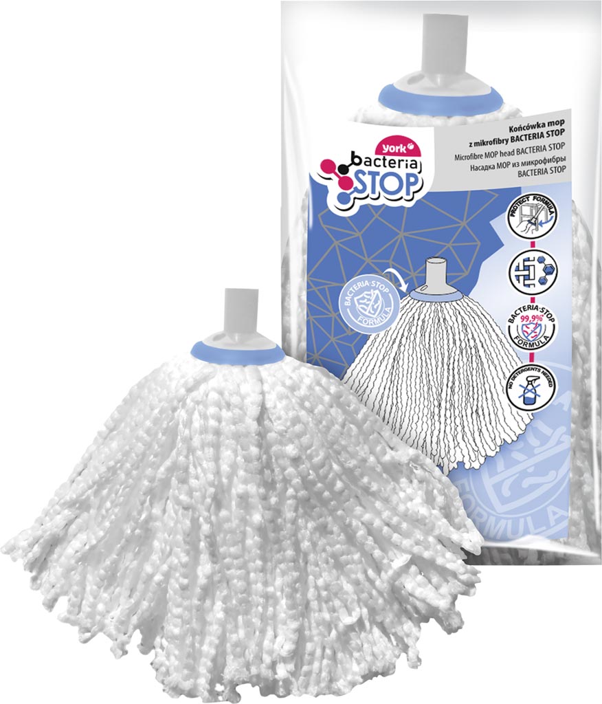 Końcówka mop z mikrofibry bacteria stop YORK - YMOPKONMICROANBA YMOPKONMICROANBA