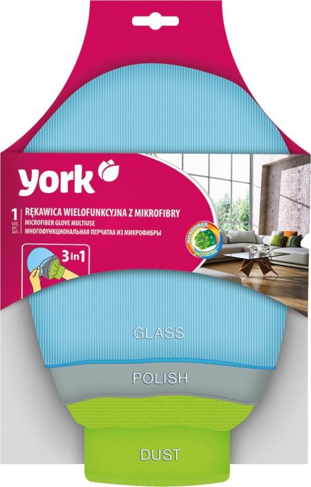 Rękawica mikrofibra 3w1 YORK - YREKAWICA3IN1 YREKAWICA3IN1