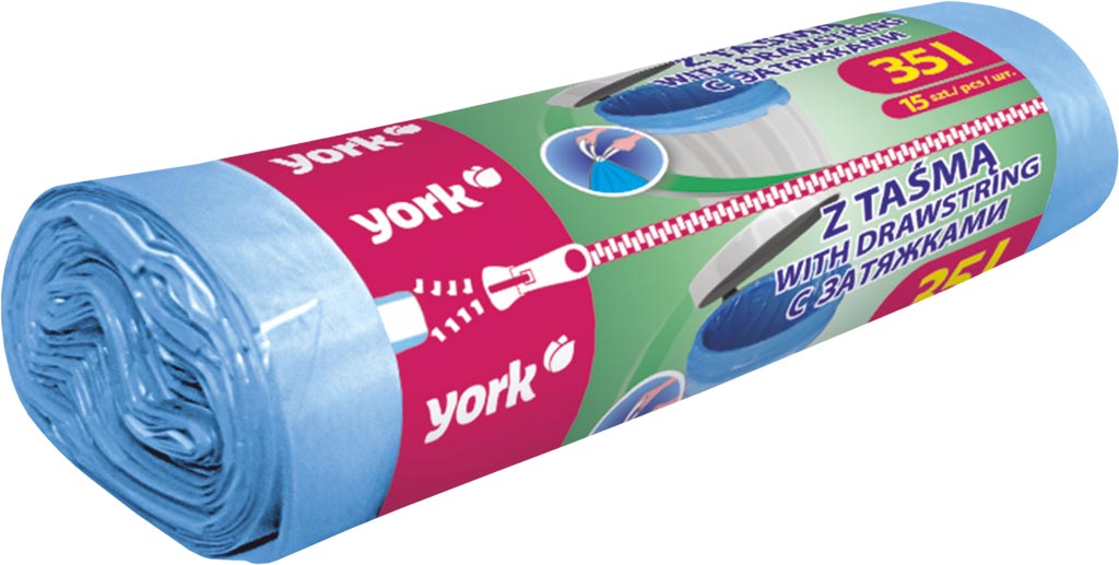 Worki na śmieci 35l / 15 szt YORK - YWORLUX35L YWORLUX35L