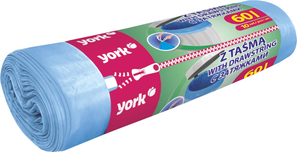 Worki na śmieci 60l / 10 szt YORK - YWORLUX60L YWORLUX60L
