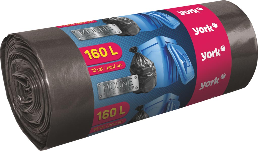 Worki na śmieci mocne 160 l / 10 szt YORK - YWORMOC160L YWORMOC160L