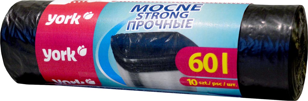 Worki na śmieci mocne 60l / 10 szt YORK - YWORMOC60L YWORMOC60L