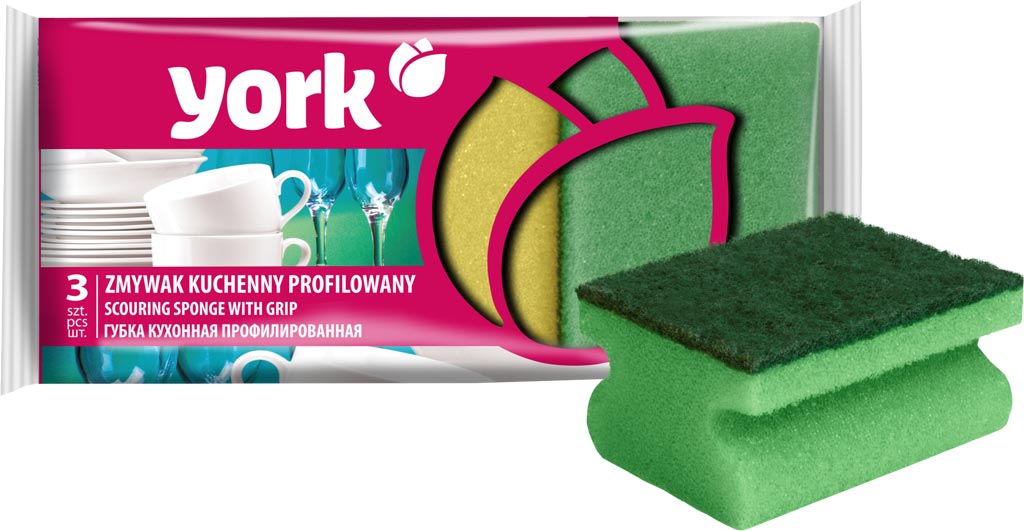Zmywak kuchenny profilowany 3 szt YORK - YZMYPROFIL YZMYPROFIL