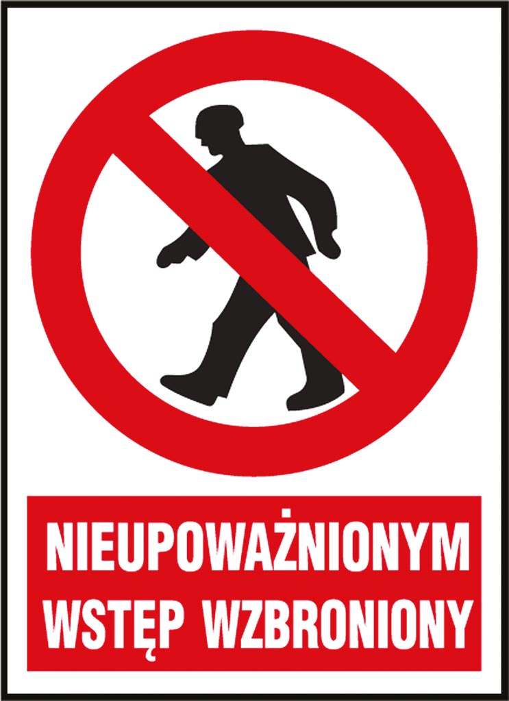 Znak bezpieczeństwa ANRO - Z-02Z1 Z-02Z1