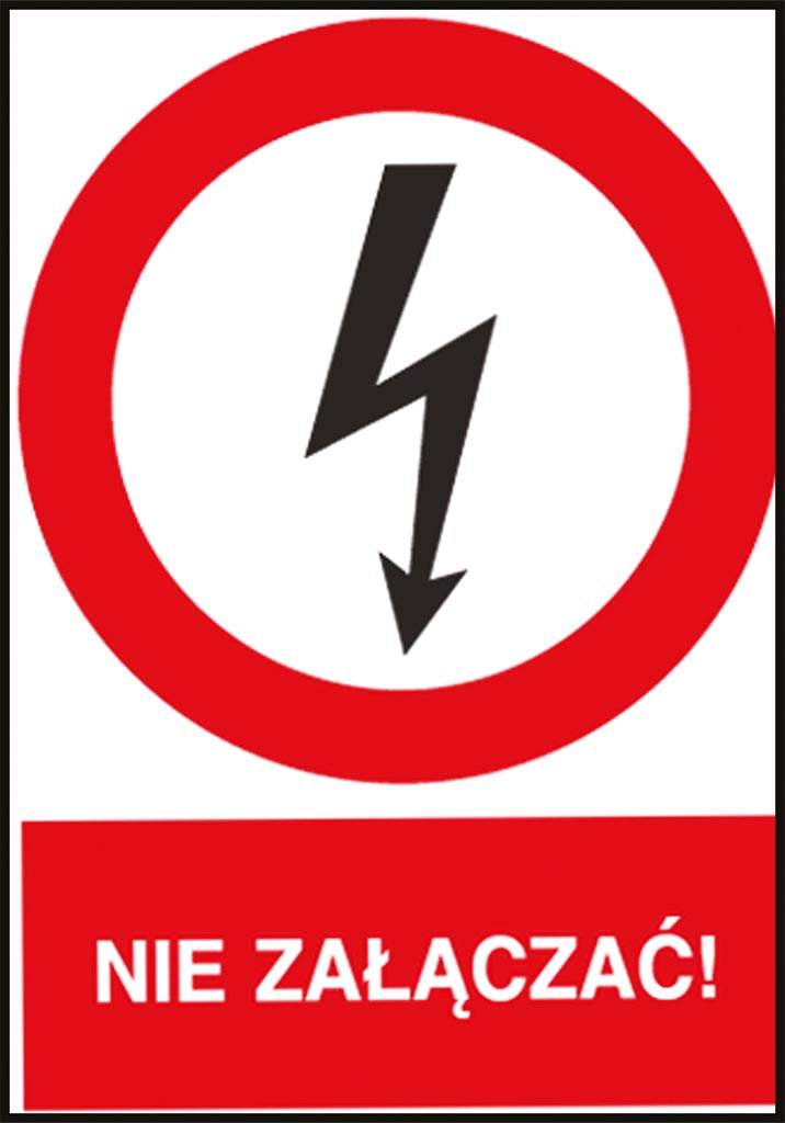 Znak bezpieczeństwa ANRO - Z-3EZA Z-3EZA