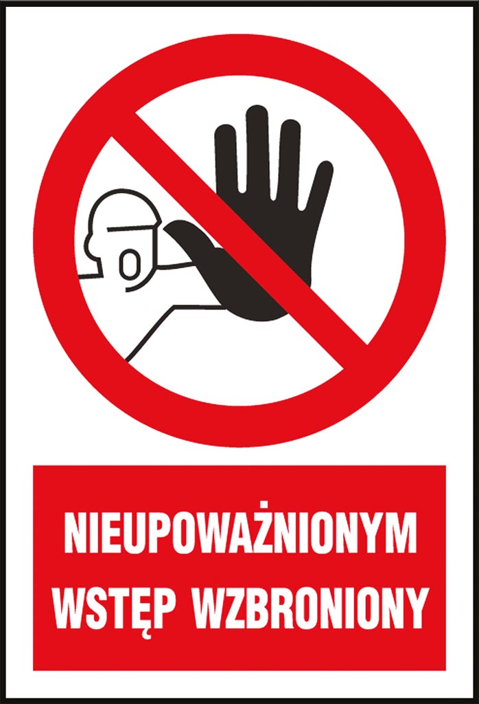 Znak bezpieczeństwa ANRO - Z-7Z1 Z-7Z1