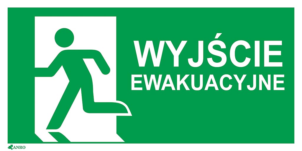 Znak bezpieczeństwa ANRO - Z-E001-5 Z-E001-5