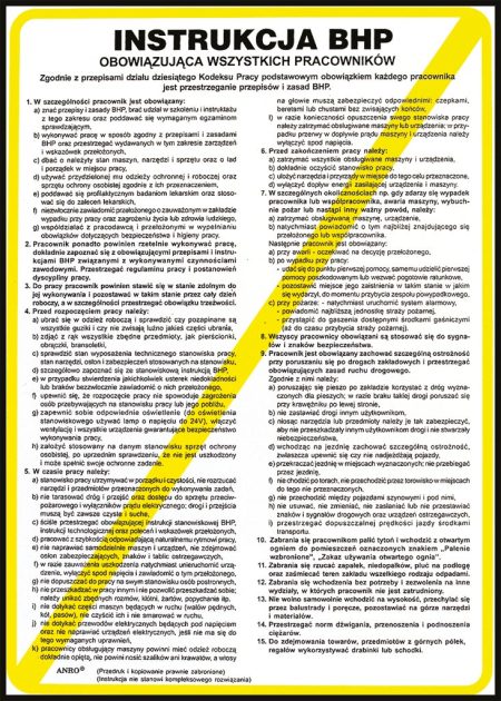 Znak bezpieczeństwa ANRO - Z-IB1 Z-IB1-P-250x350