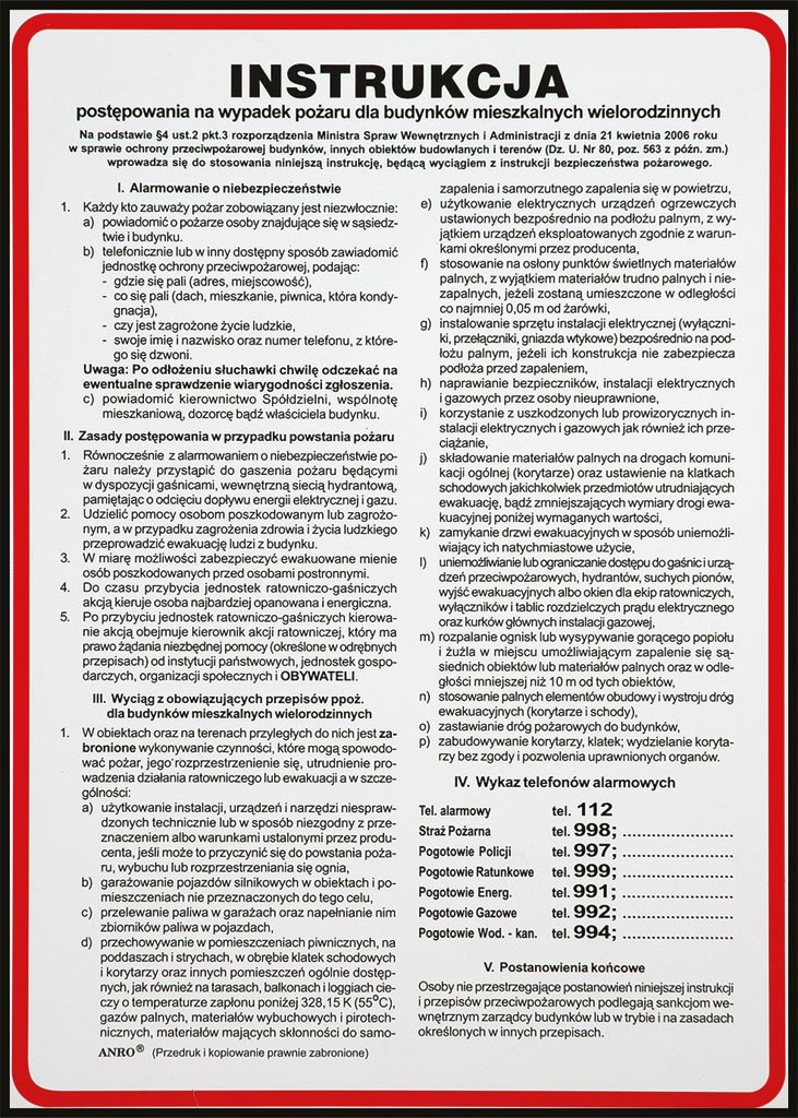 Znak bezpieczeństwa ANRO - Z-IP07 Z-IP07-P-250x350