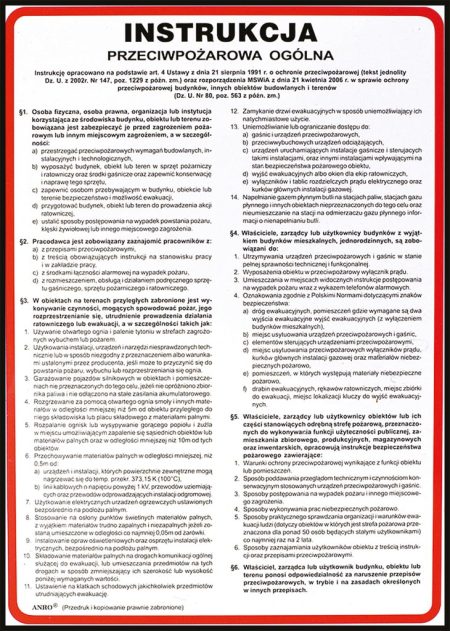 Znak bezpieczeństwa ANRO - Z-IP2 Z-IP2-P-250x350