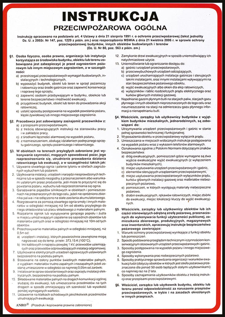 Znak bezpieczeństwa ANRO - Z-IP2 Z-IP2-P-250x350