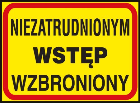 Znak bezpieczeństwa ANRO - Z-TB14 Z-TB14-P-250x350