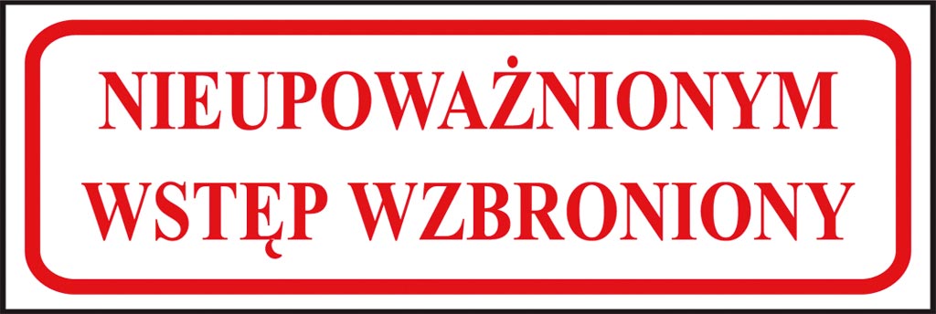 Znak bezpieczeństwa ANRO - ZZ-108 ZZ-108