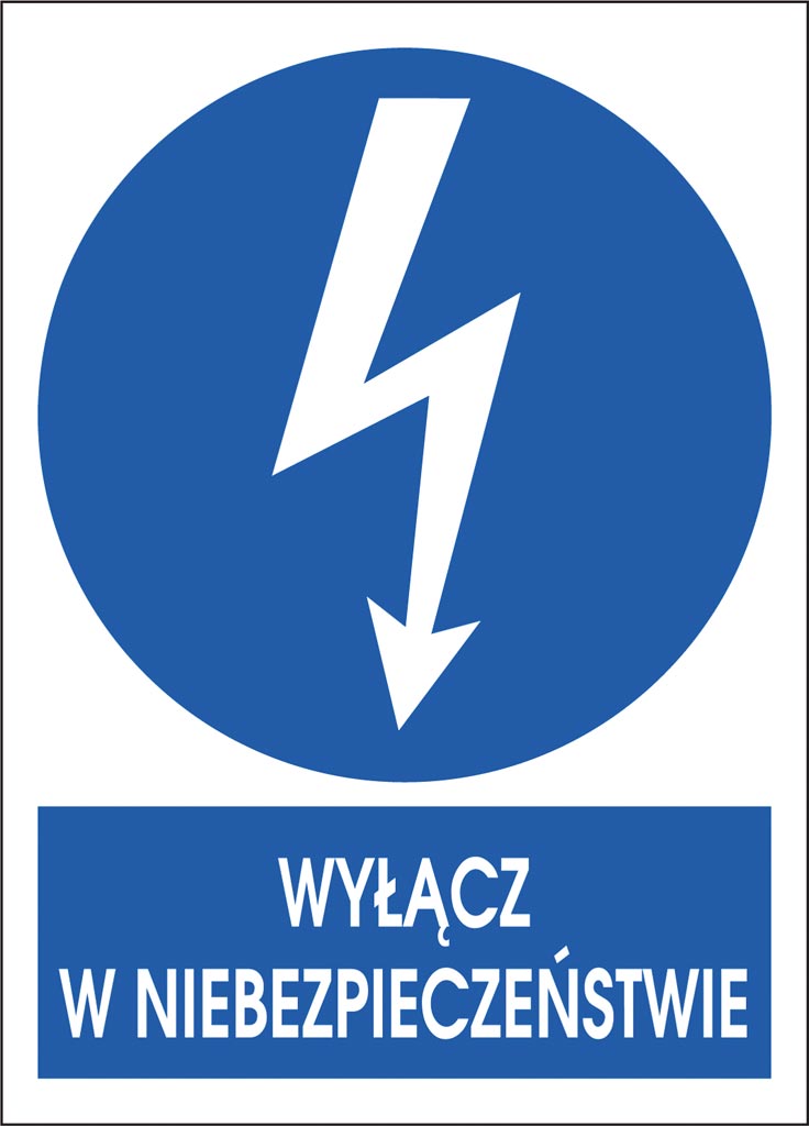 Znak bezpieczeństwa ANRO - ZZ-1ENA ZZ-1ENA