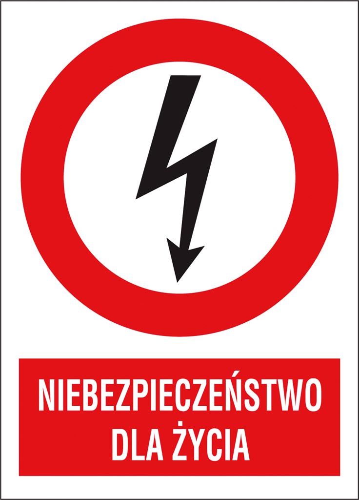 Znak bezpieczeństwa ANRO - ZZ-1EZA ZZ-1EZA