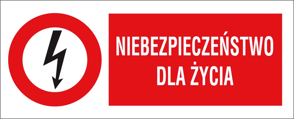 Znak bezpieczeństwa ANRO - ZZ-1EZB ZZ-1EZB