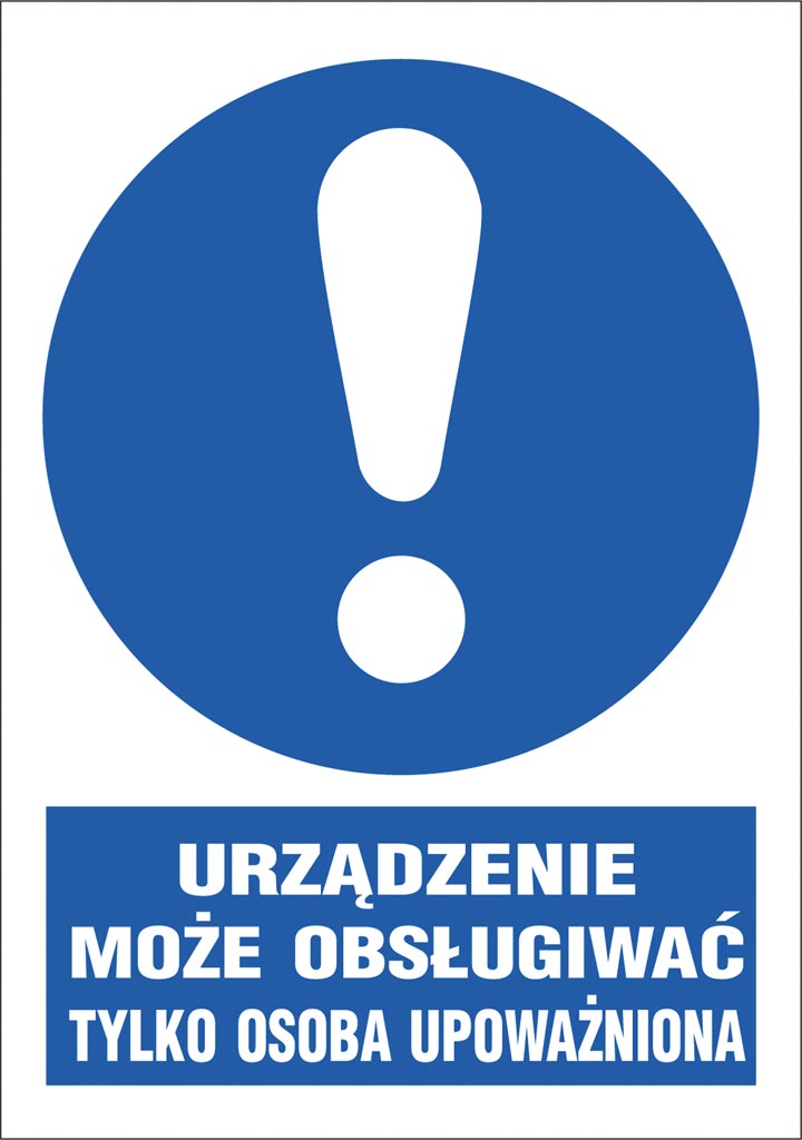 Znak bezpieczeństwa ANRO - ZZ-1N-1 ZZ-1N-1