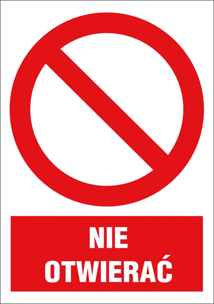 Znak bezpieczeństwa ANRO - ZZ-1Z-3 ZZ-1Z-3