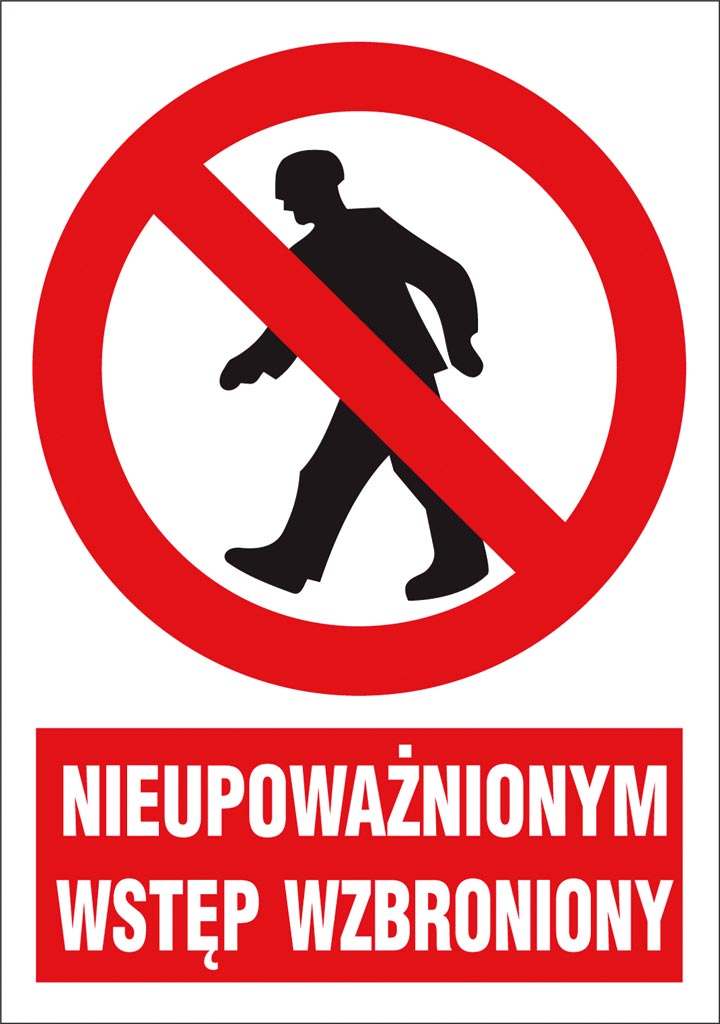 Znak bezpieczeństwa ANRO - ZZ-2Z-1 ZZ-2Z-1