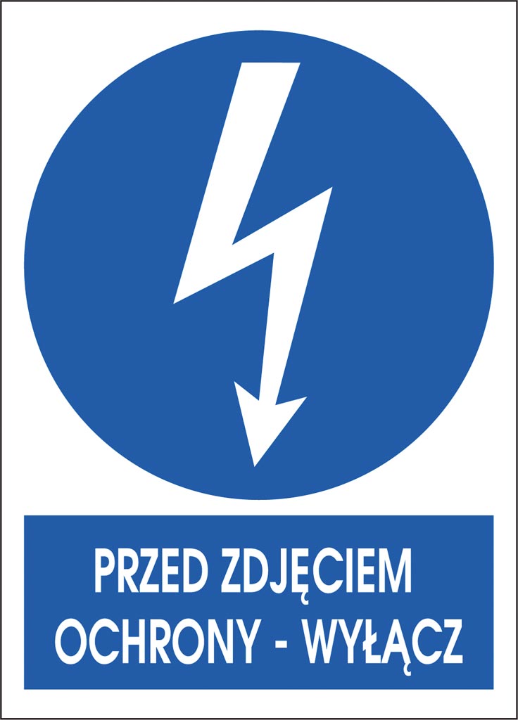 Znak bezpieczeństwa ANRO - ZZ-3ENA ZZ-3ENA