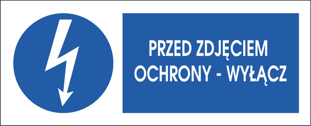 Znak bezpieczeństwa ANRO - ZZ-3ENB ZZ-3ENB