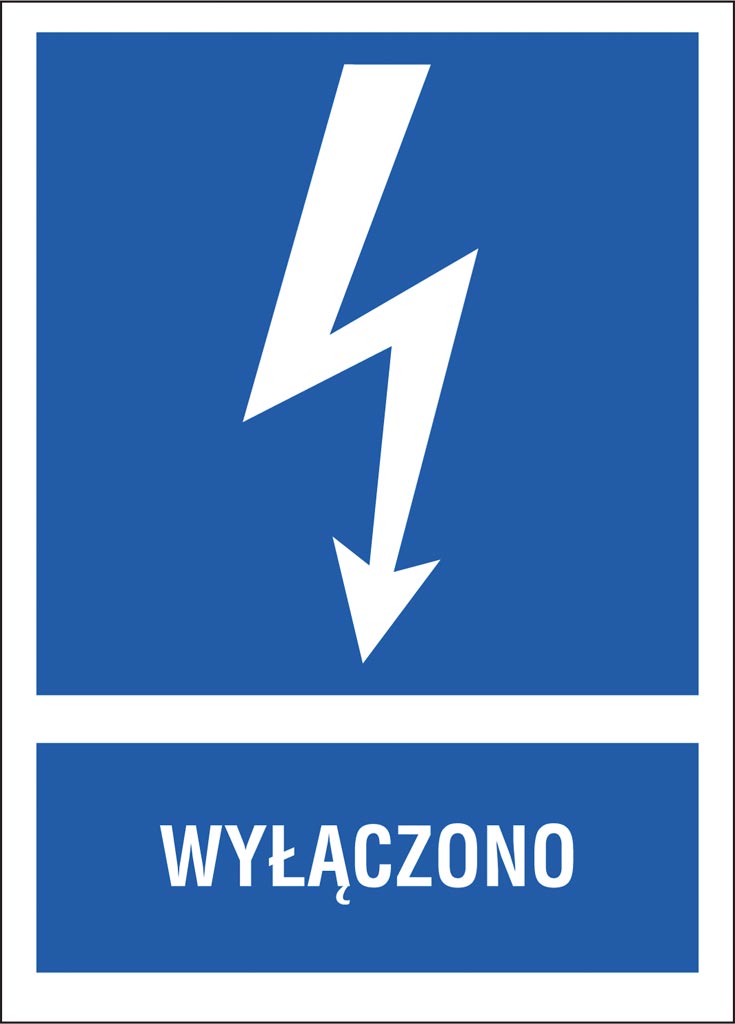 Znak bezpieczeństwa ANRO - ZZ-4EIA ZZ-4EIA