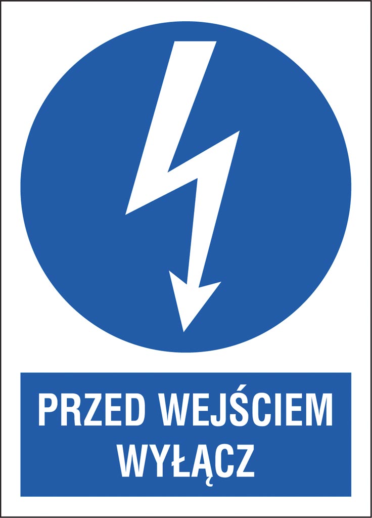 Znak bezpieczeństwa ANRO - ZZ-6ENA ZZ-6ENA