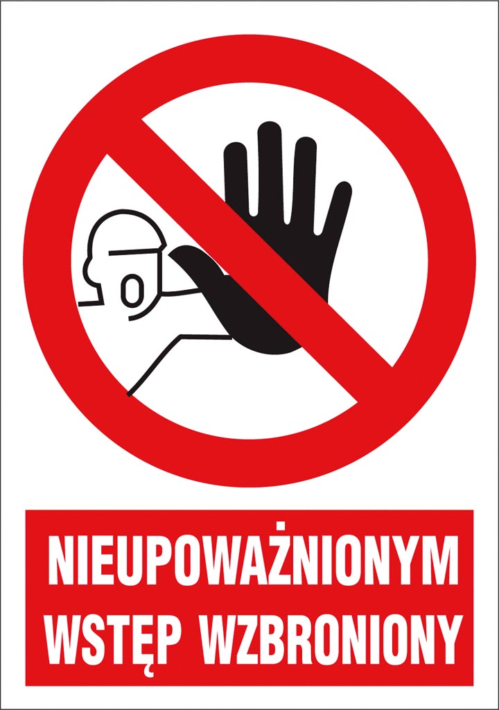 Znak bezpieczeństwa ANRO - ZZ-7Z-1 ZZ-7Z-1