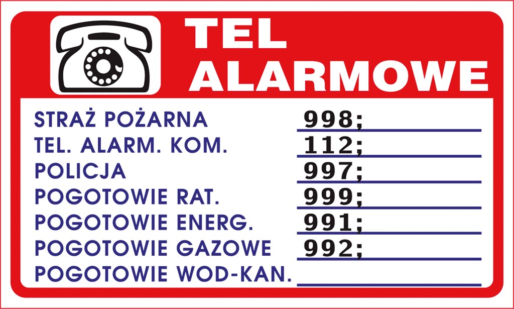 Znak bezpieczeństwa ANRO - ZZ-94 ZZ-94