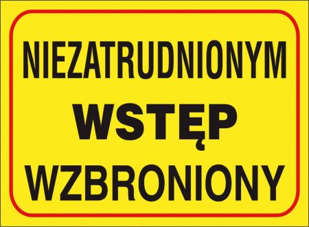 Znak bezpieczeństwa ANRO - ZZ-B14 ZZ-B14P250x350